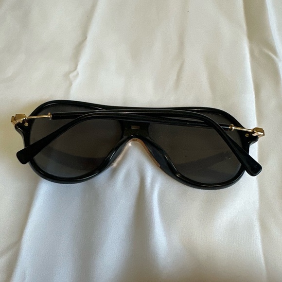 H&M x Balmain Collaboration Sunglasses - Aviator Style - Unisex - Black/Gold - Picture 12 of 14